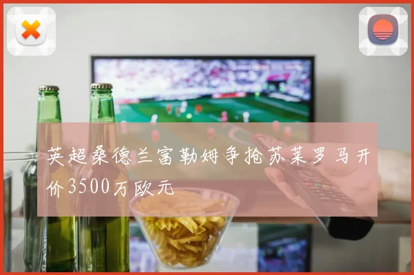 英超桑德兰富勒姆争抢苏莱罗马开价3500万欧元